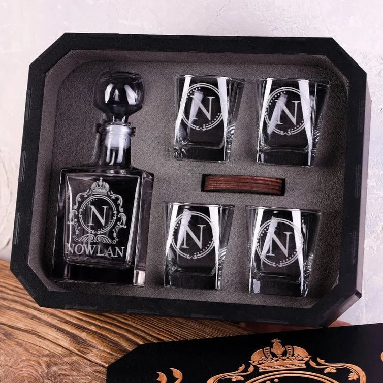 Personalized Decanter Set with Box