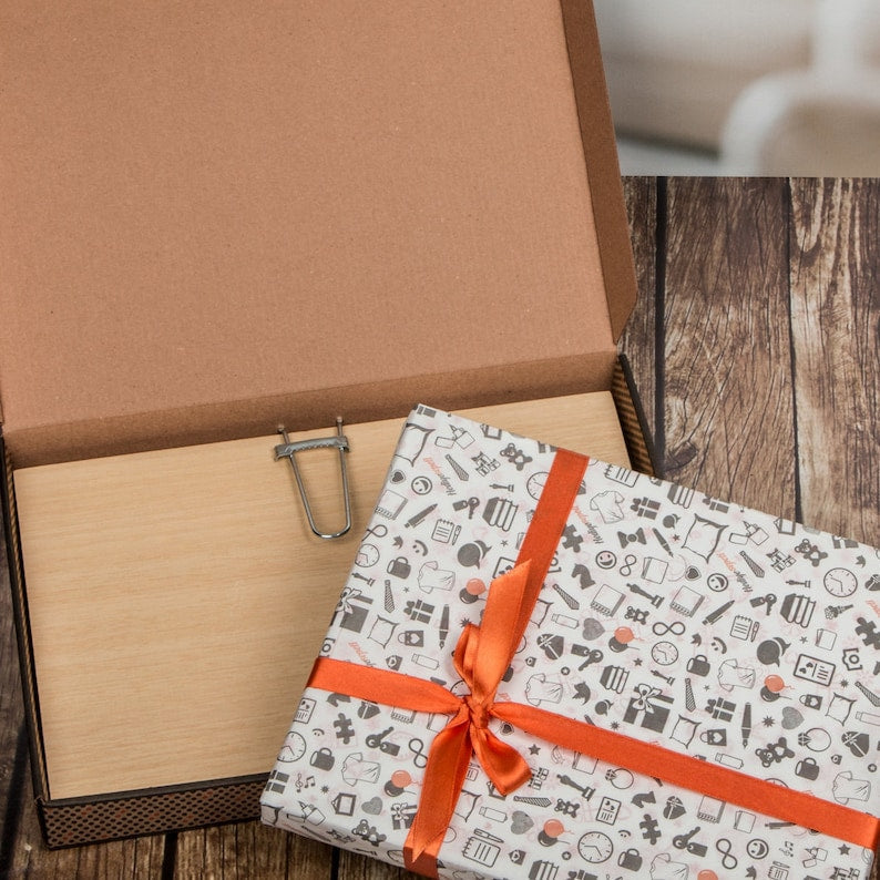 Colorful Ribbon Photo Frame Gift Box