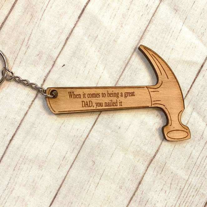 Father's Day Keychain Tool Hammer,Drill, tape measure, Saw