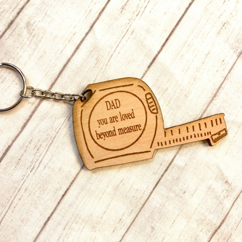 Father's Day Keychain Tool Hammer,Drill, tape measure, Saw