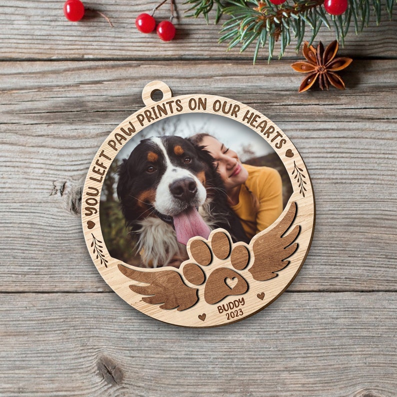 Custom Dog Photo Ornament