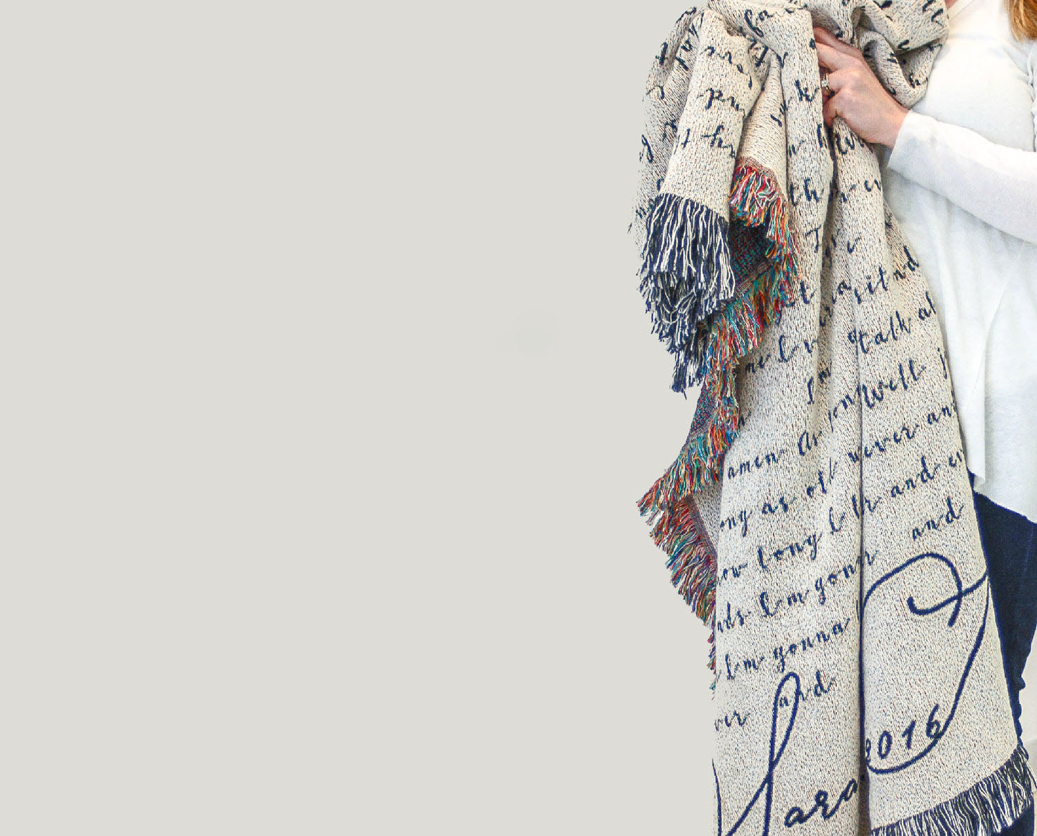 Bicentennial Custom Lyrics Blanket