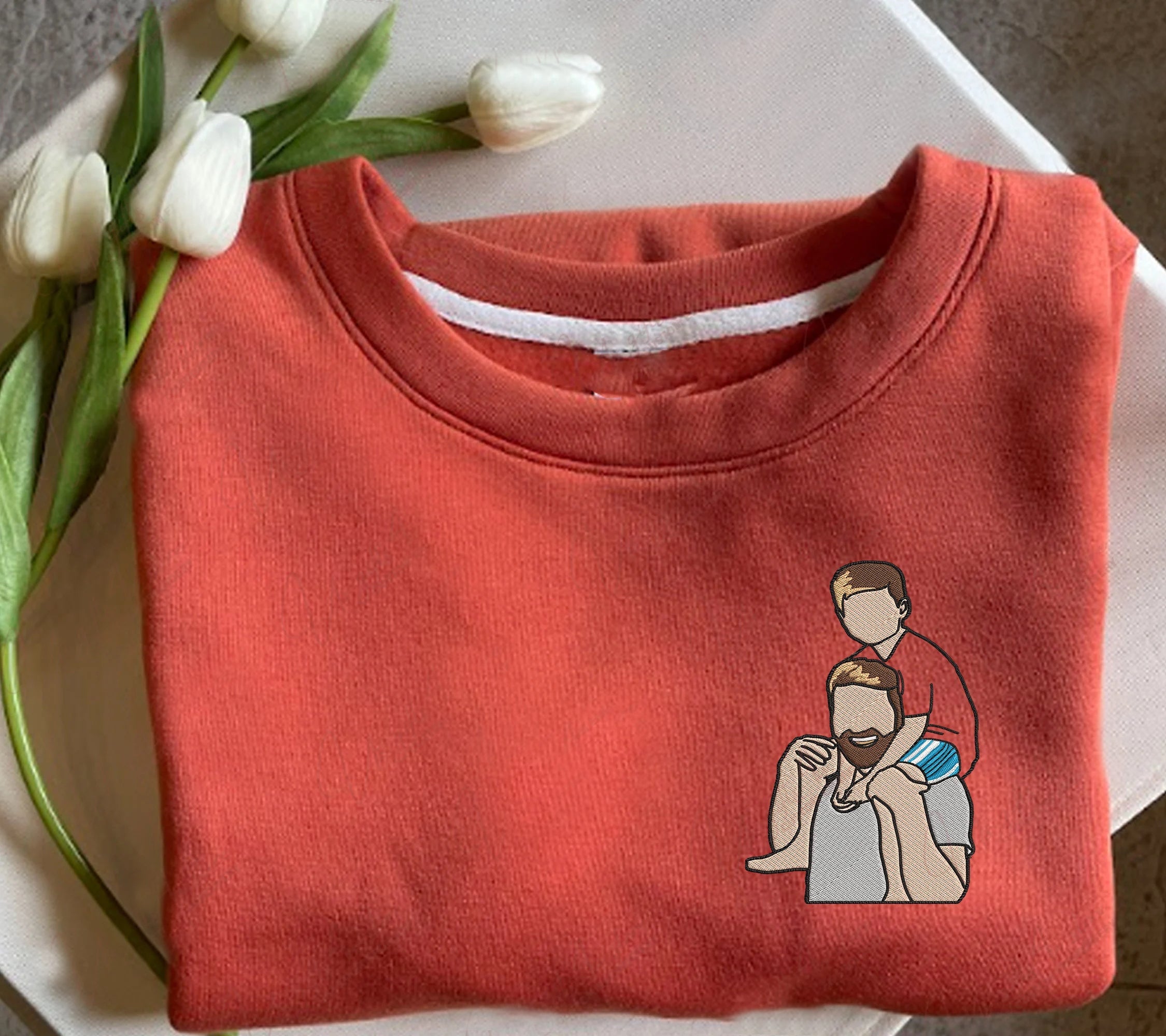 Customized Picture Embroidered Sweatshirt