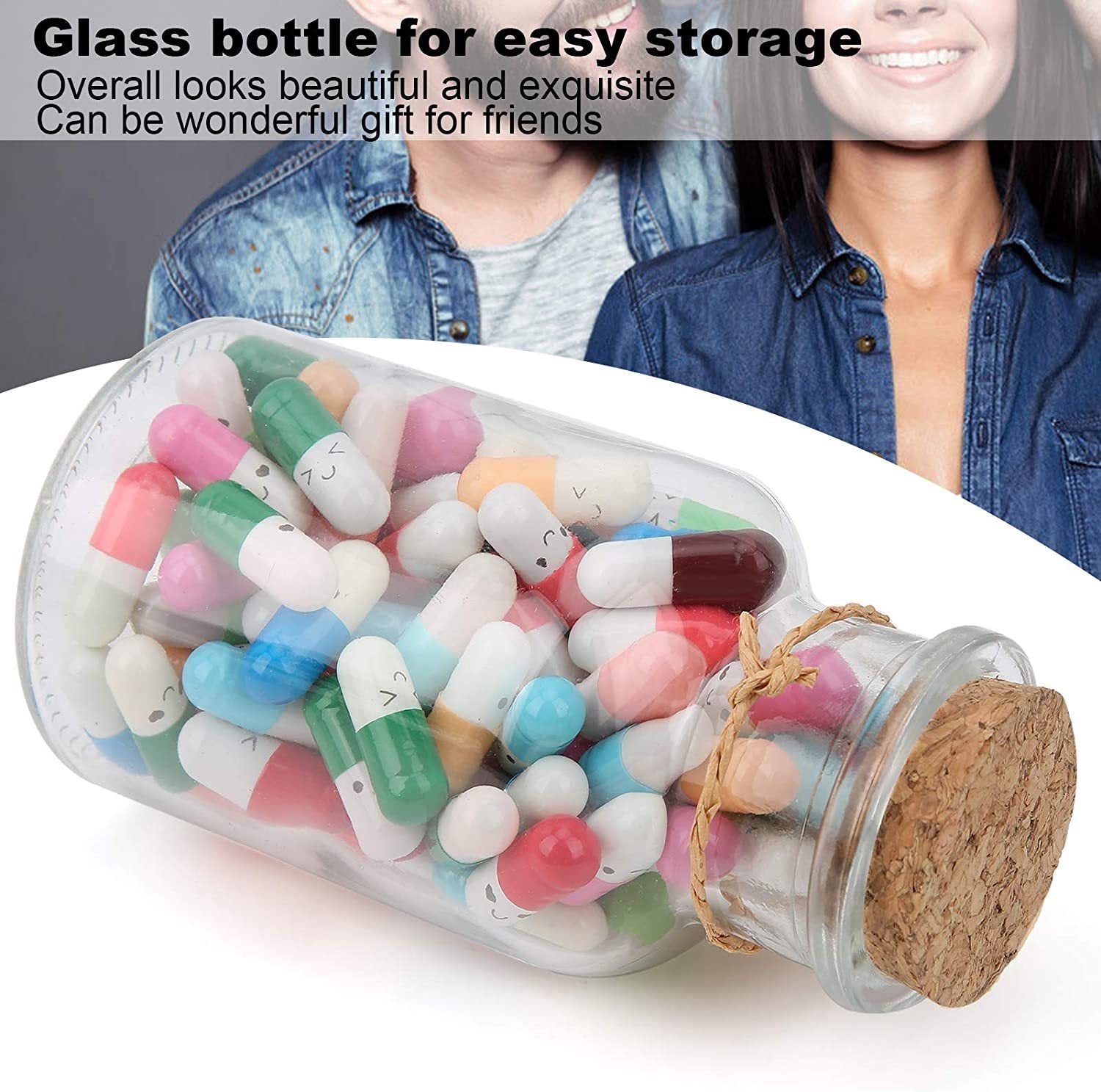 Capsule Letters Message In A Bottle (Mixed Color)-Family/Couple Gift🎁