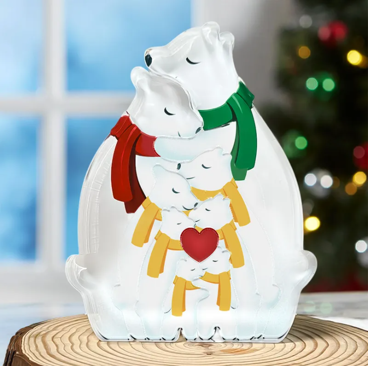 Hugging Bear Family - Acrylic Bear Family Puzzle
