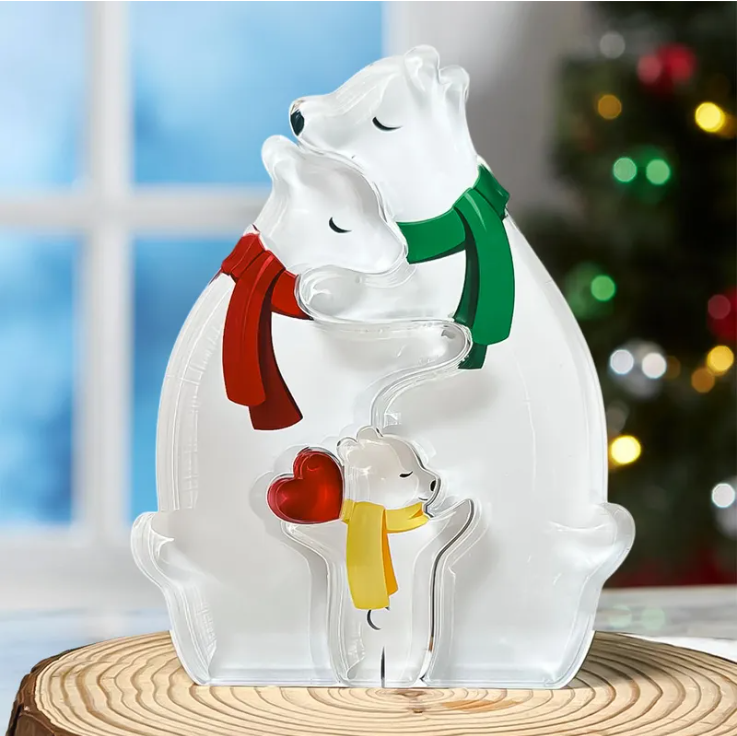 Hugging Bear Family - Acrylic Bear Family Puzzle