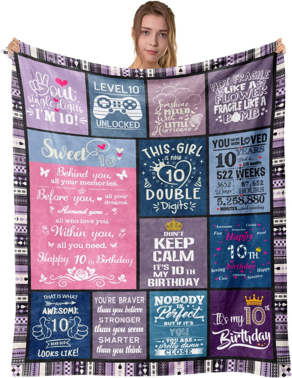 Girl's Memorial Day Creative Blanket
