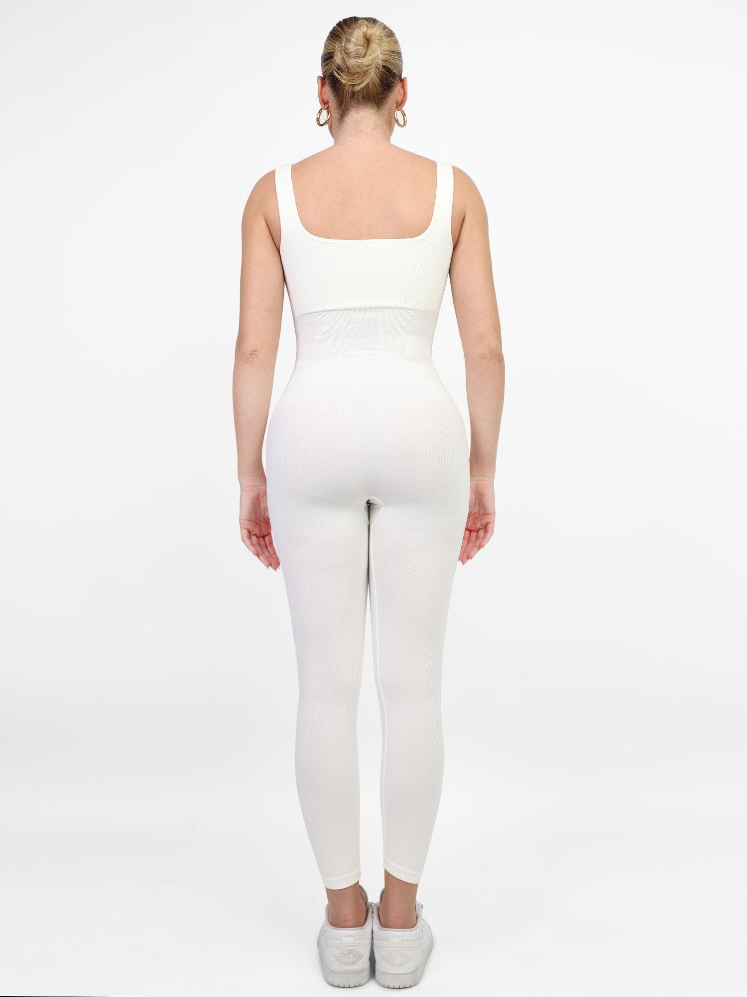 Seamless Square Neck One Piece Sport Jumpsuit