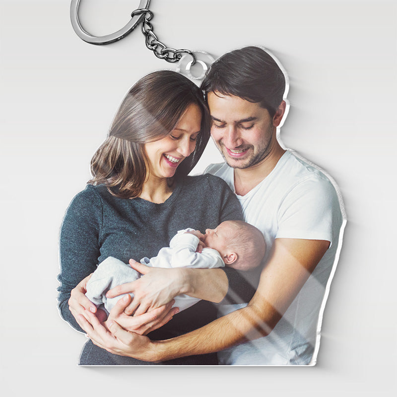 Custom Photo I Love You To The Moon And Back - Couple Personalized Valentine's Day Gift