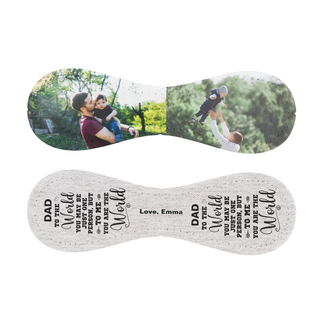 To Me You Are The World Custom Dad 2 Photo Collage Baseball